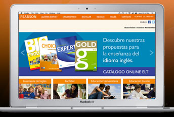Sitio web Pearson de Chile. Desarrollado en HTML 5, CSS y Javascript.